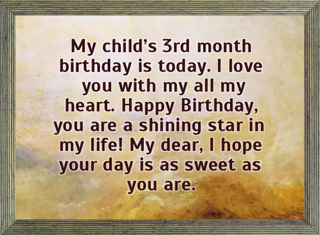 3Rd Birthday Wishes For Daughter