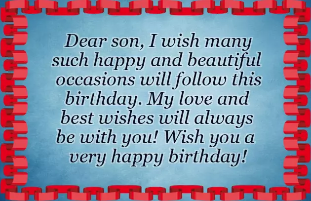 Happy Birthday Blessing To My Son