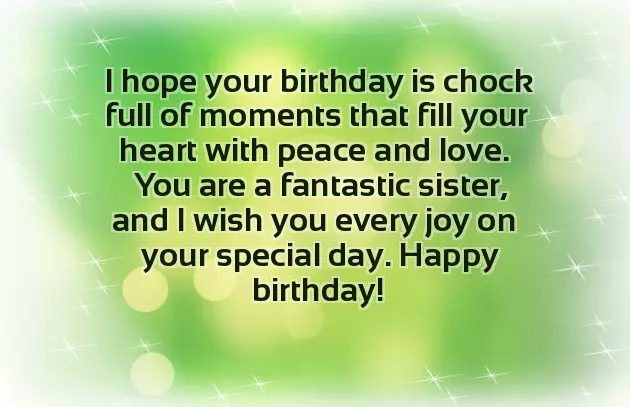 Happy Birthday Thoughts For Sister