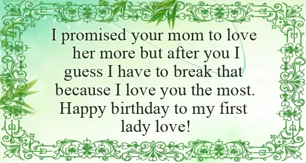 Happy Birthday Wishes To Little Daughter