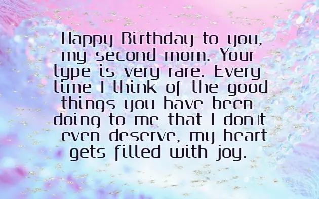 Happy Birthday My Second Mother
