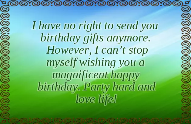 Wish Ex Girlfriend Happy Birthday