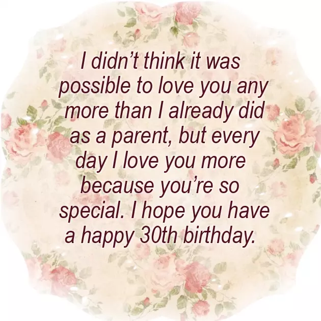 Birthday 30Th Wishes