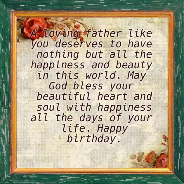 Happy Birthday To World Best Dad