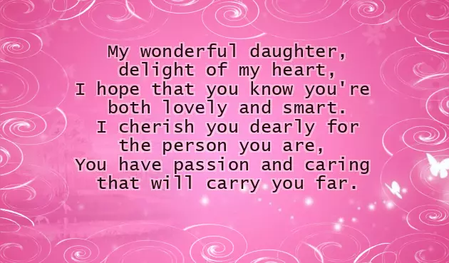 Poems For Parents From Daughter