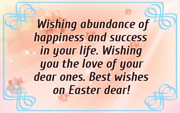 Easter Wishes Family