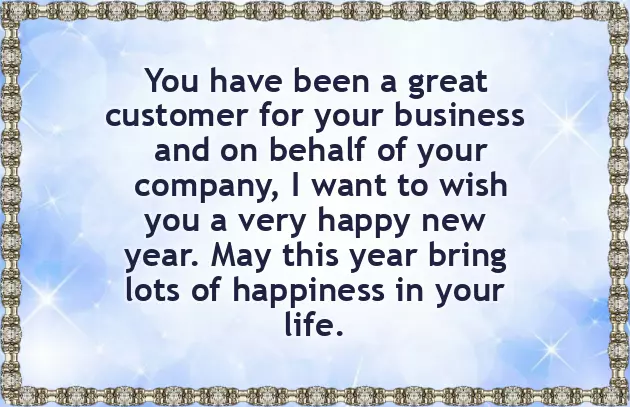 Happy New Year Wishes For Clients
