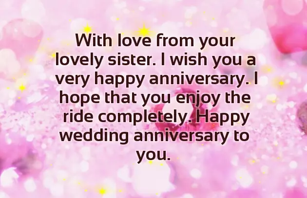 1St Wedding Anniversary Wishes For Brother