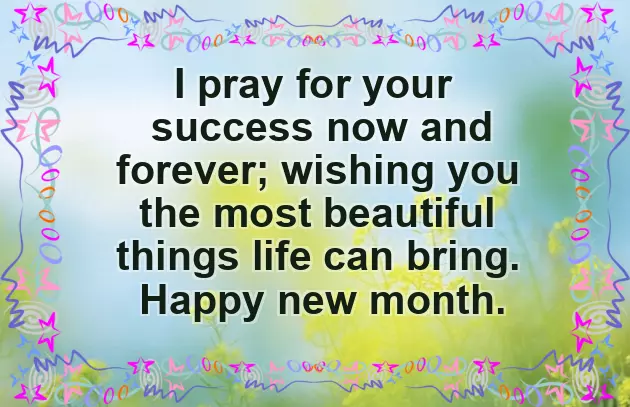 August New Month Message