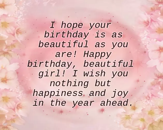 Happy Birthday To Sweet Lady