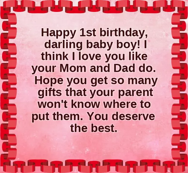 Happy 1St Birthday Nephew Wishes