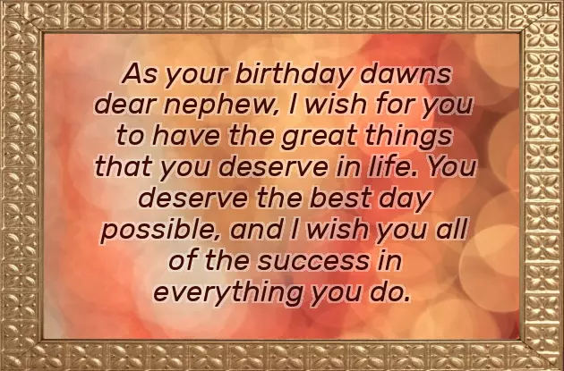 Birthday Wishes Lines For Nephew