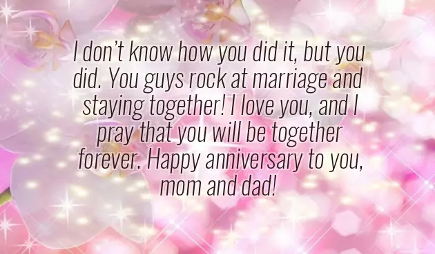 Wedding Anniversary Wishes To Dad And Mom