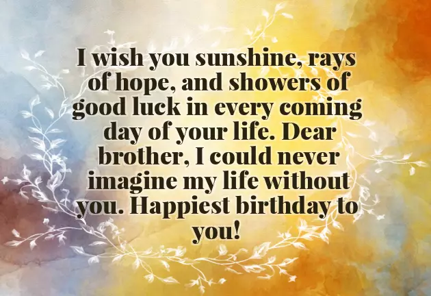 Birthday Wishes For Brother Success