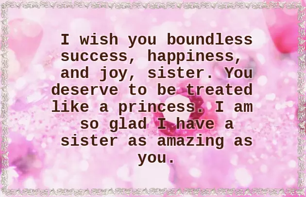 Birthday Wishes For Sister Friend