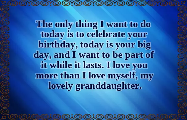 Congratulations Granddaughter