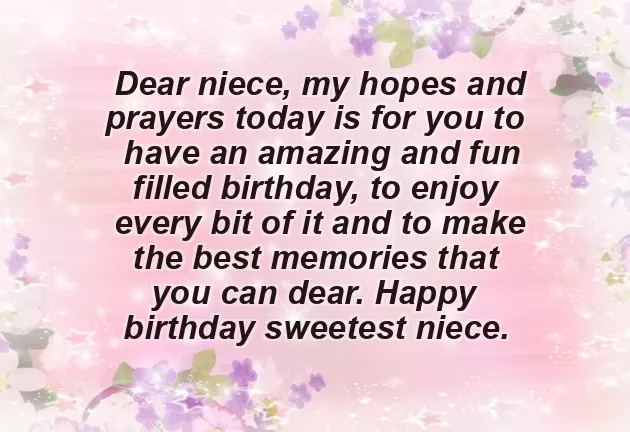 Happy Birthday Wishes For Teenage Niece