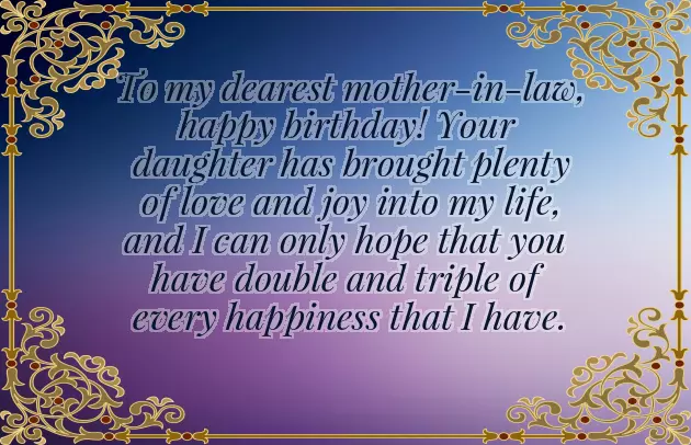 Birthday Wishes To Your Mother In Law
