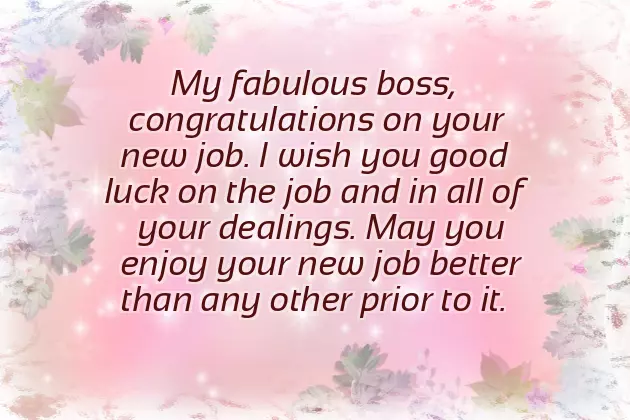 Best Wishes On New Assignment