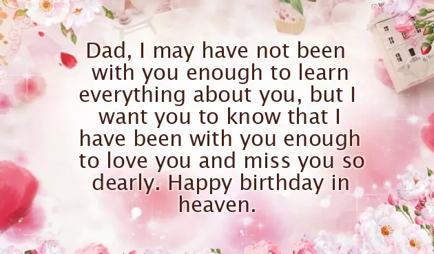 Happy Birthday To Passed Away Father