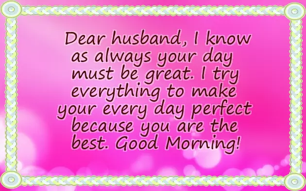 Good Morning Msg For Hubby