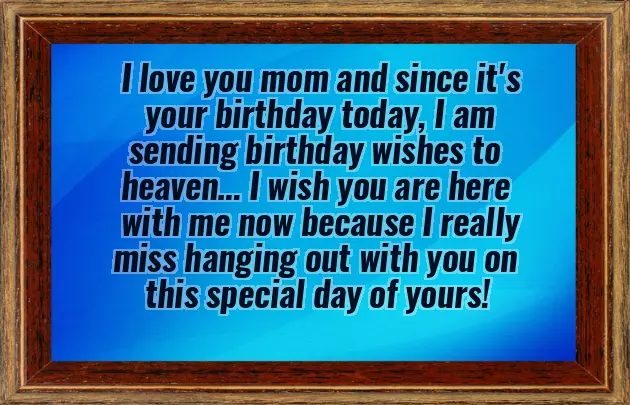Happy Birthday Mum Heaven