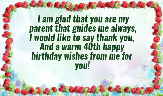 Happy 40Th Birthday Mum