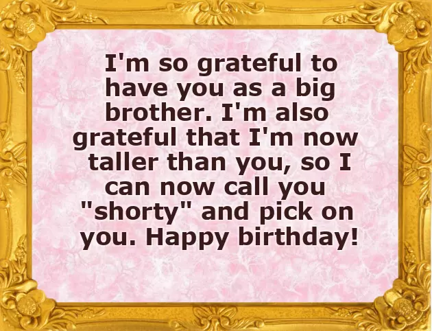 Birthday Wishes Simple For Brother