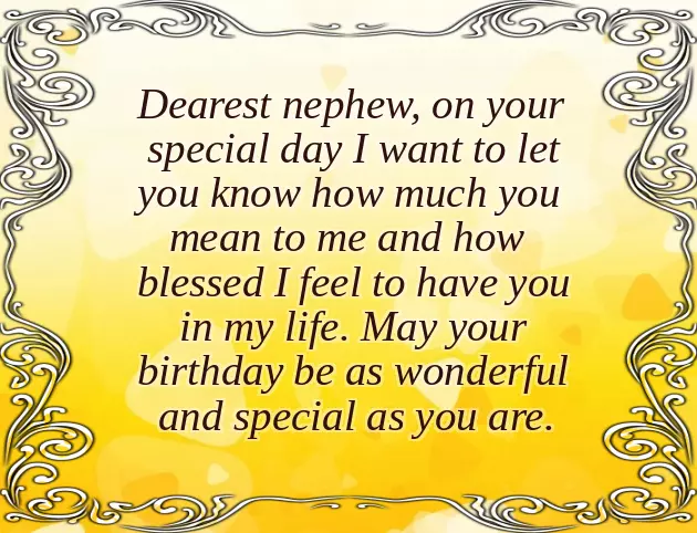 Birthday Wishes For Nephew From Aunt