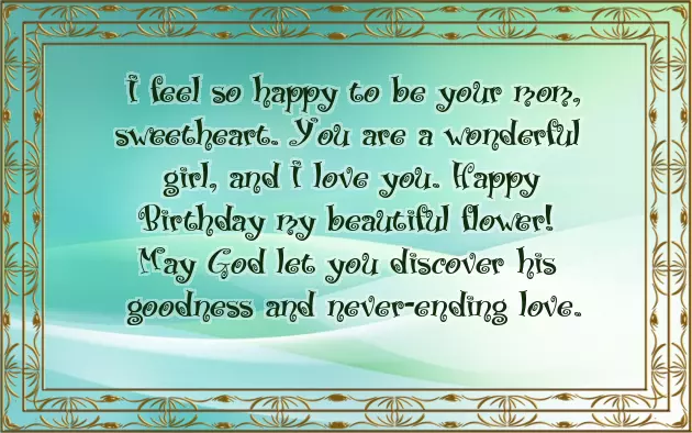 Birthday Wishes In English For Little Girl