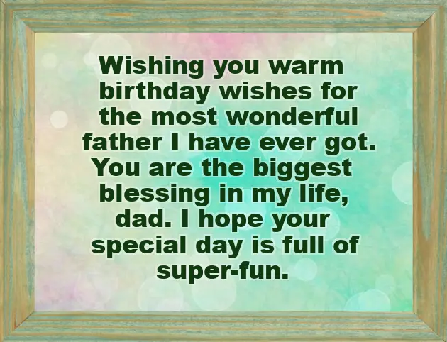 Inspirational Birthday Wishes For Father