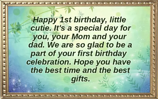 Birthday Wishes To Baby Boy 1St Birthday
