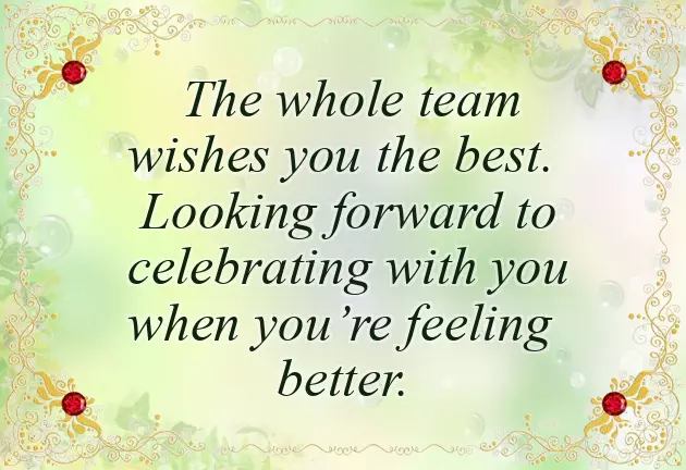 Speedy Recovery Text Speedy Recovery Text