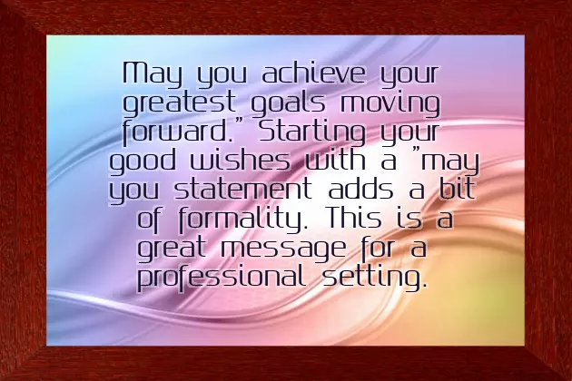 Best Wishes For Your Future