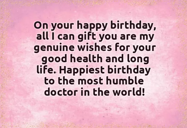 Doctor Birthday Wishes