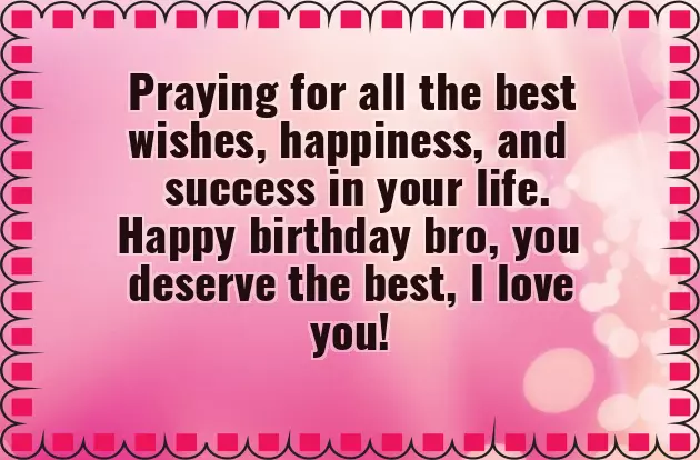 Birthday Wishes Caption For Brother