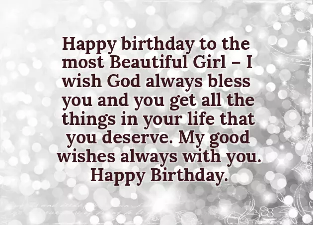 Happy Birthday To The Most Beautiful Girl