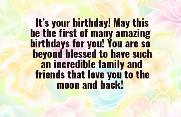 Birthday Wishes For Baby Girl 1 Year