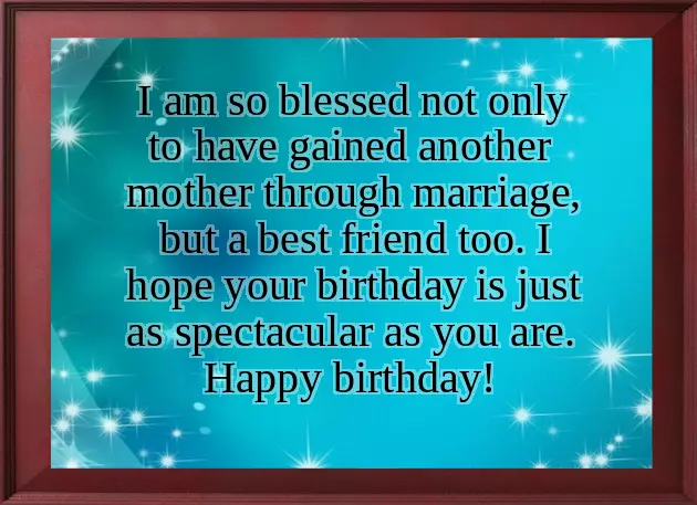Happy Birthday To A Special Mother In Law
