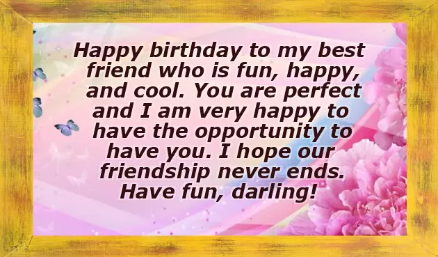 Wishing A Female Friend Happy Birthday