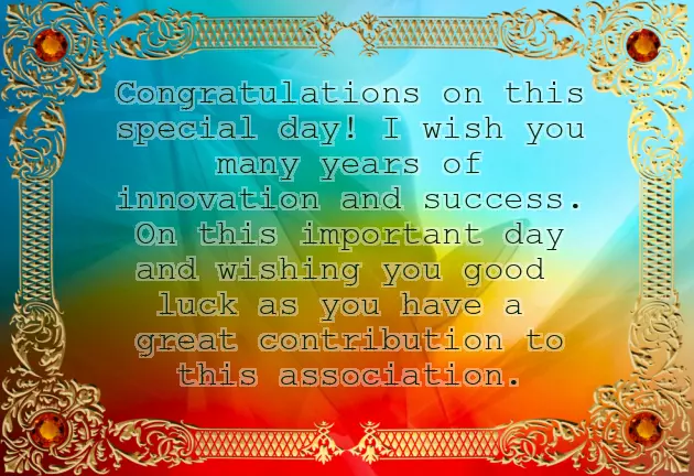 Congratulations On Long Service Anniversary