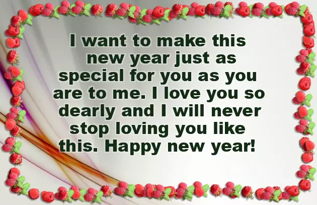 Happy New Year Greetings To Boyfriend
