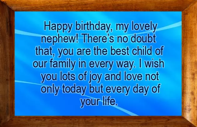 Birthday Wishes For Your Nephew