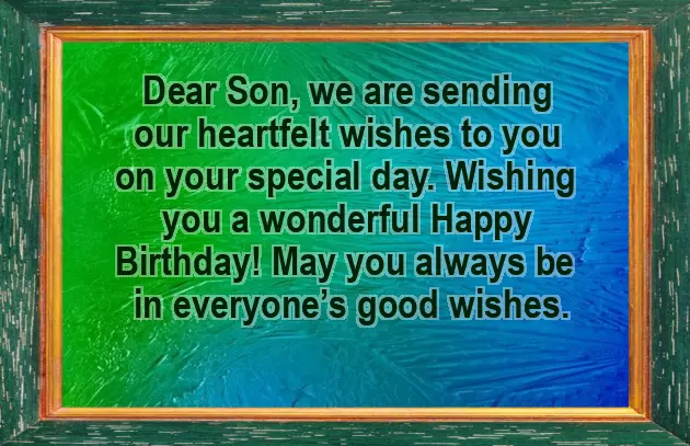 Happy Birthday To My Awesome Son