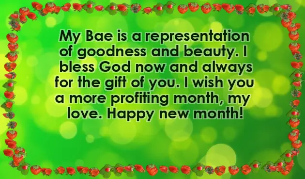 Happy New Month To My Lovely Wife