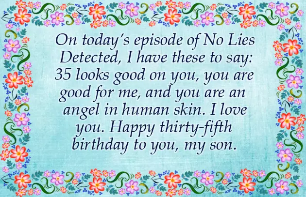 Happy 35Th Birthday Son
