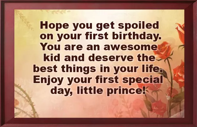 Birthday Wishes For A One Year Baby Girl