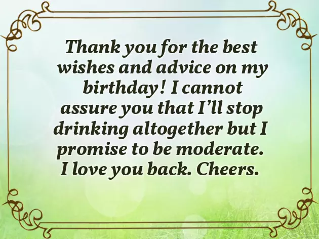 Giving Thanks For The Birthday Wishes