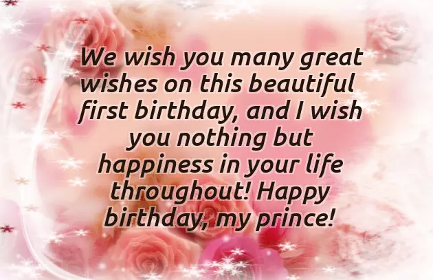 First Birthday Quotes For Baby Boy