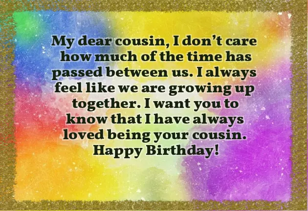 Birthday Letter For Cousin Sister